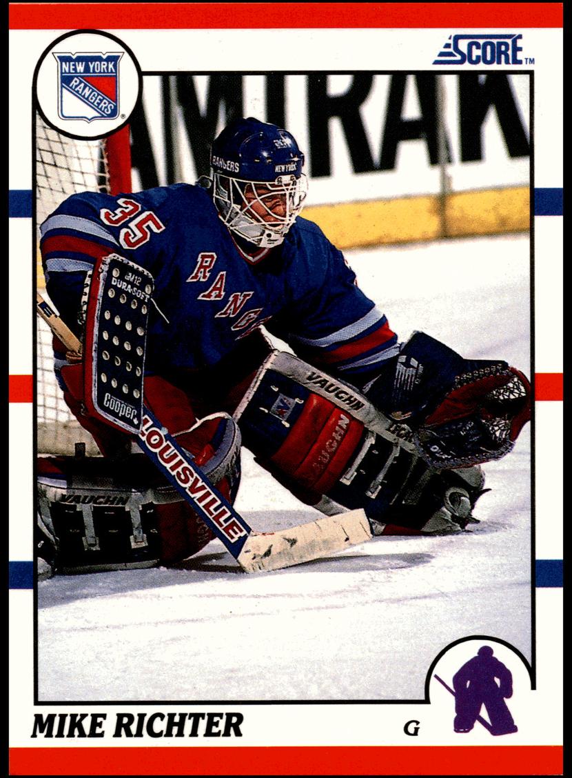 1990 Score Mike Richter #74 card