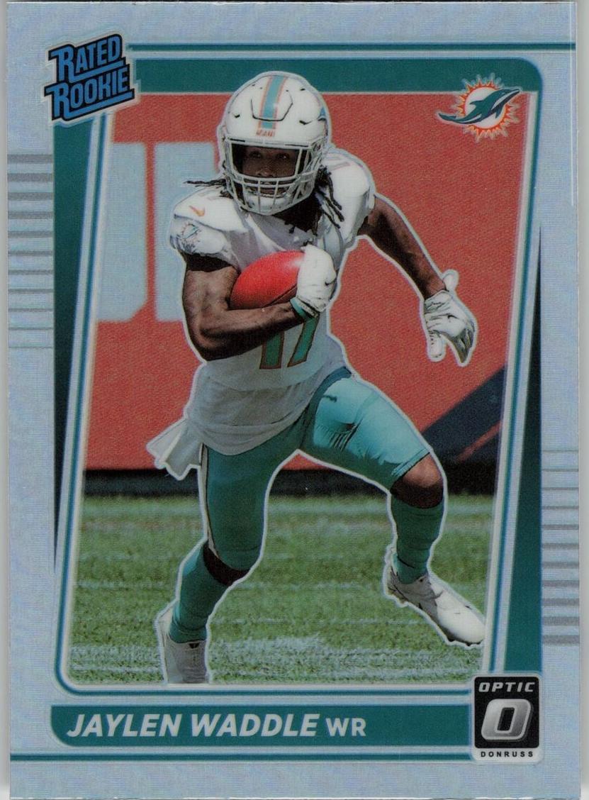 2021 Panini Donruss Optic HOLO VARIATION #208 Jaylen Waddle front