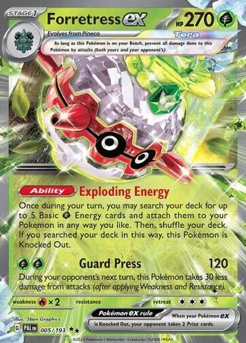 Forretress EX 2023 Pokemon Scarlet & Violet Paldea Evolved
