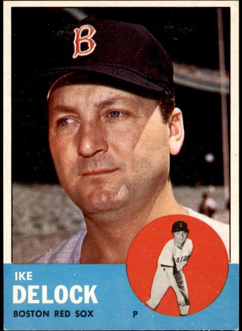 1963 Topps Ike Delock #136 card