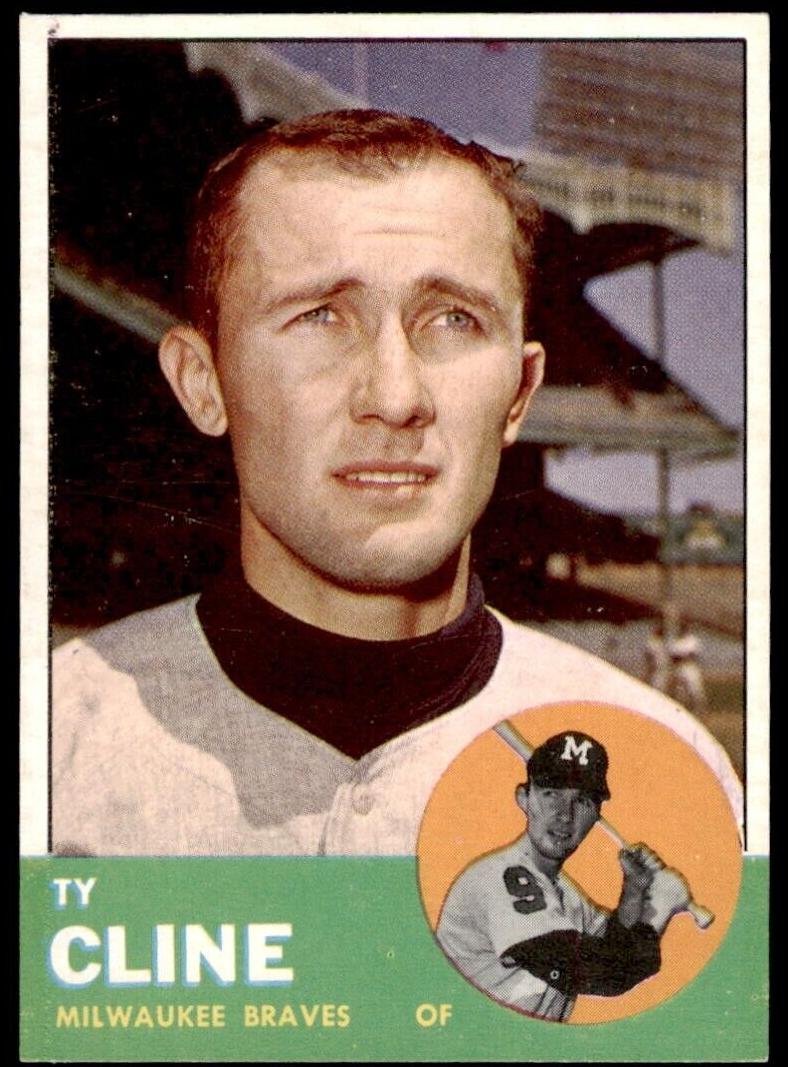 1963 Topps Ty Cline #414 card