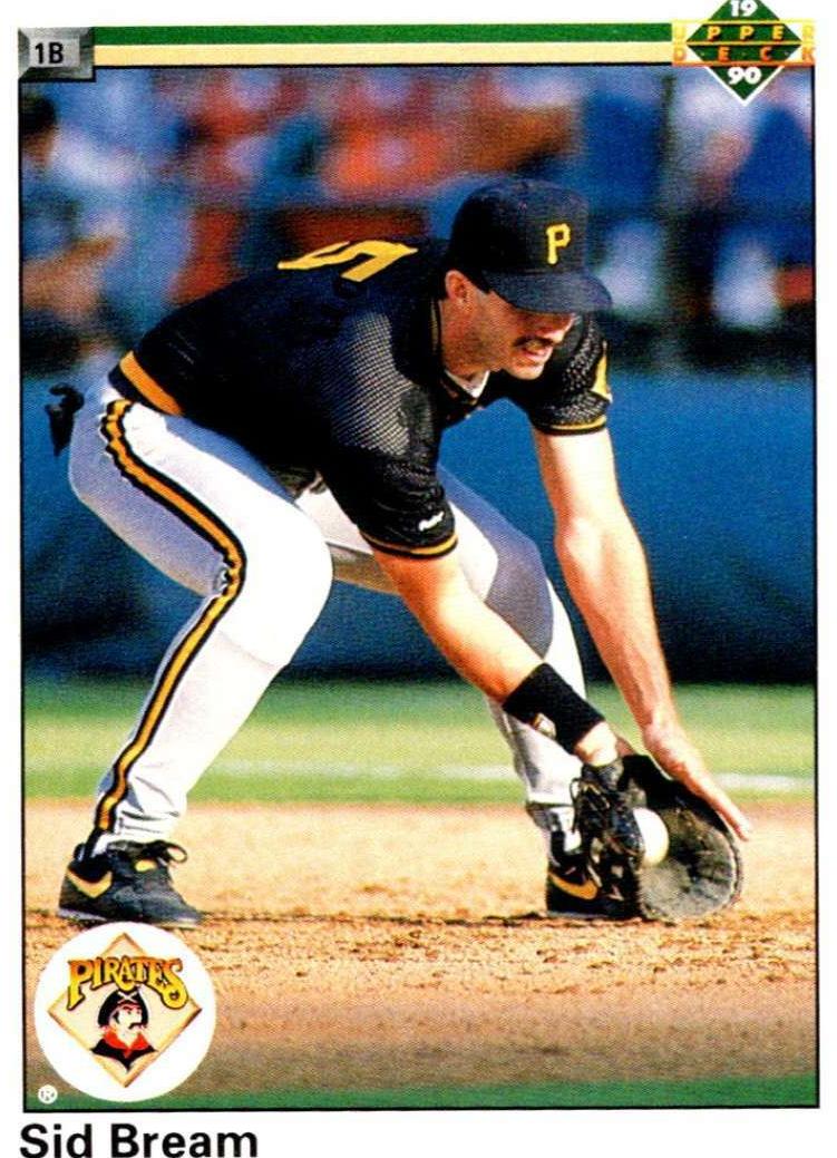 1990 Upper Deck Sid Bream #250 card