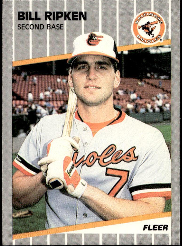 1989 Fleer Black #616 Ripken front