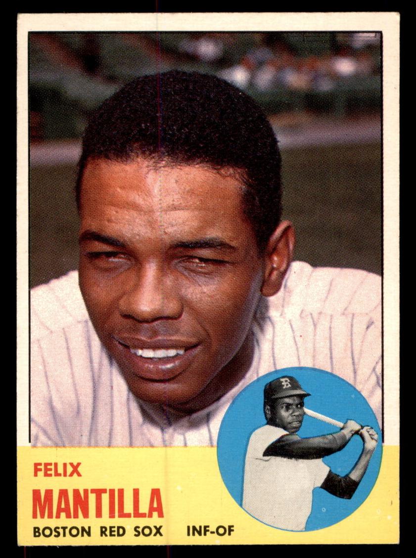 1963 Topps Felix Mantilla #447 card
