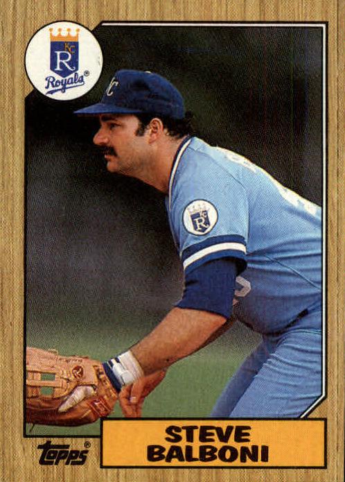 1987 Topps Steve Balboni #240 card