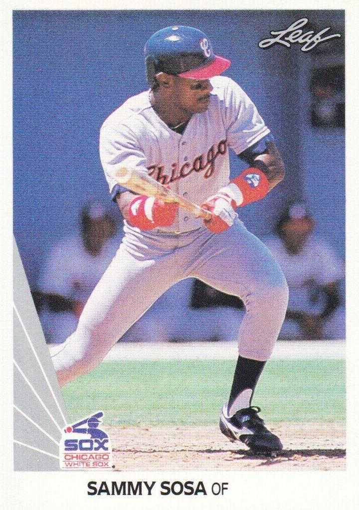1990 Leaf #220 Sammy Sosa front