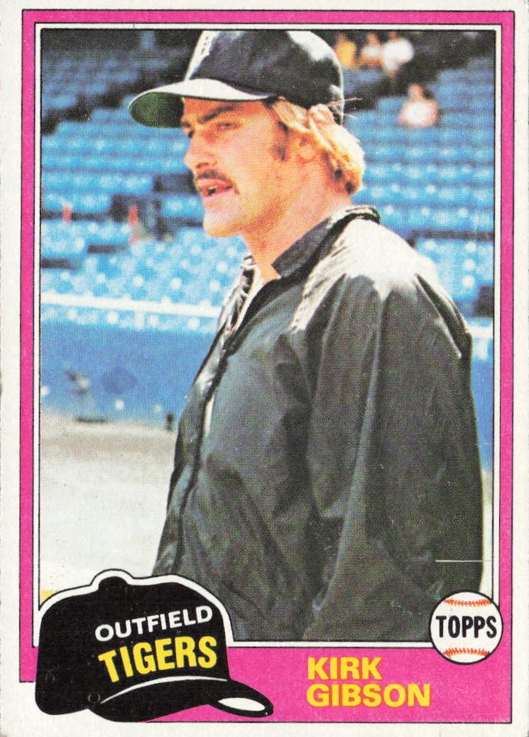 Kirk Gibson 1981 Topps Baseball