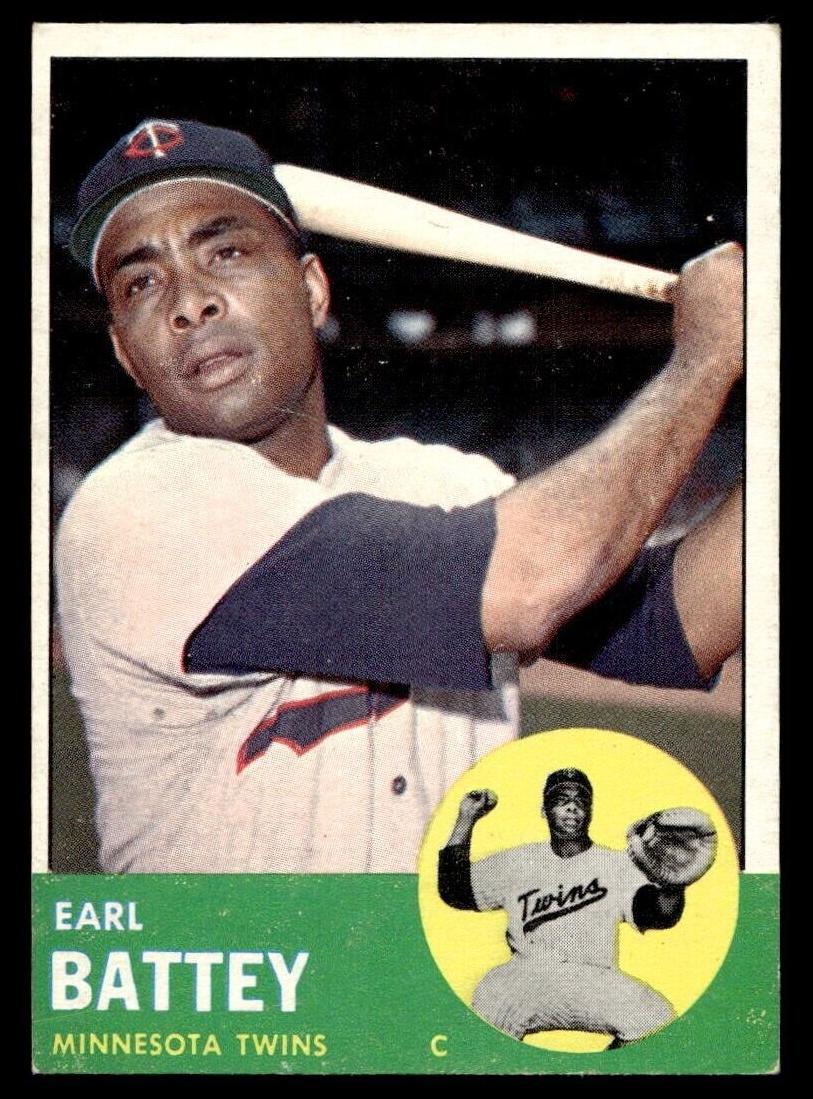 1963 Topps Earl Battey #410 card