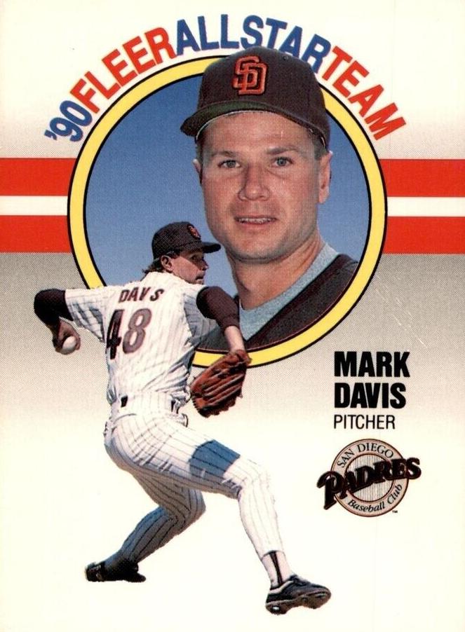Mark Davis 1990 Fleer All Star Team Baseball