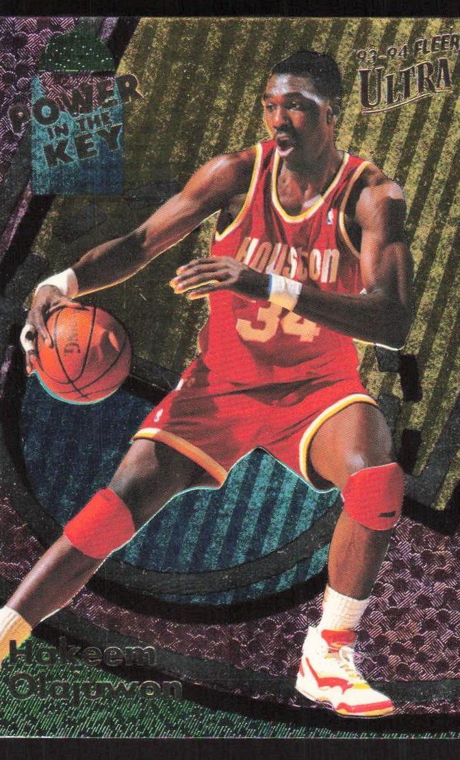 1993 Ultra Power in the Key Hakeem Olajuwon #6 card