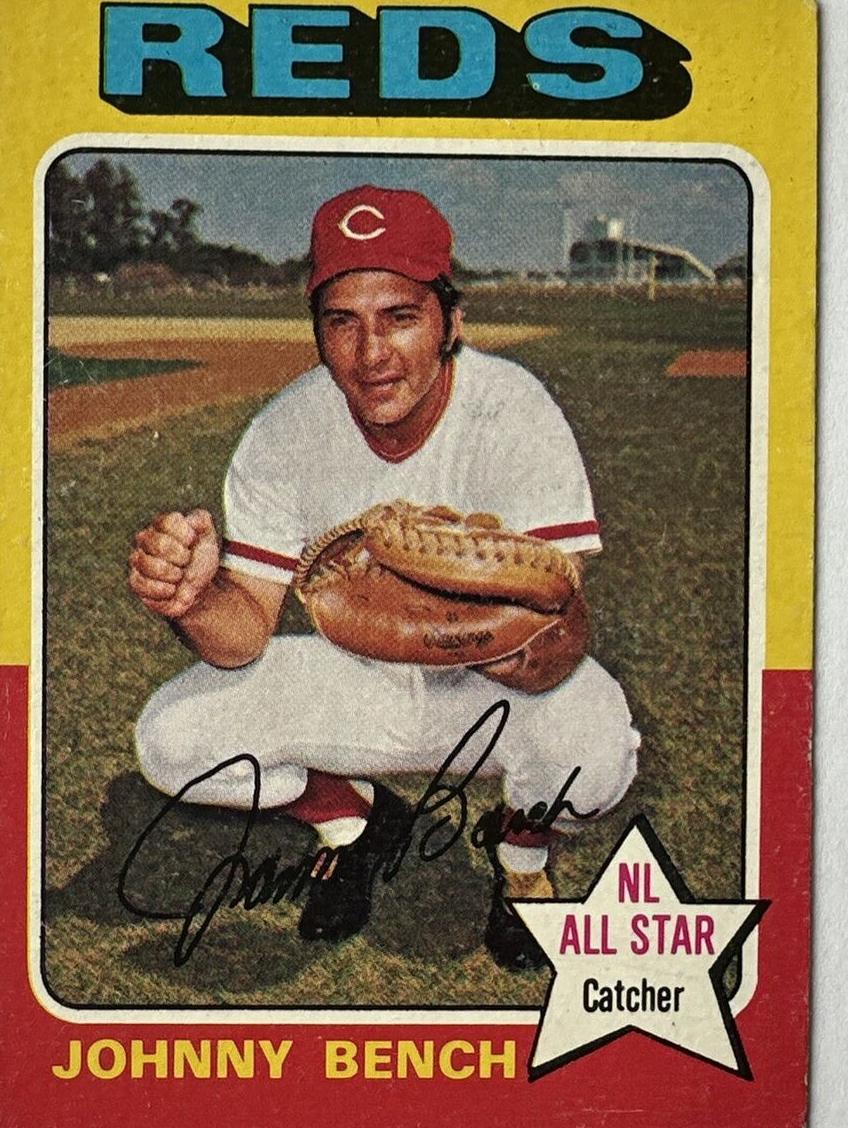 1975 Topps Mini Johnny Bench #260 card