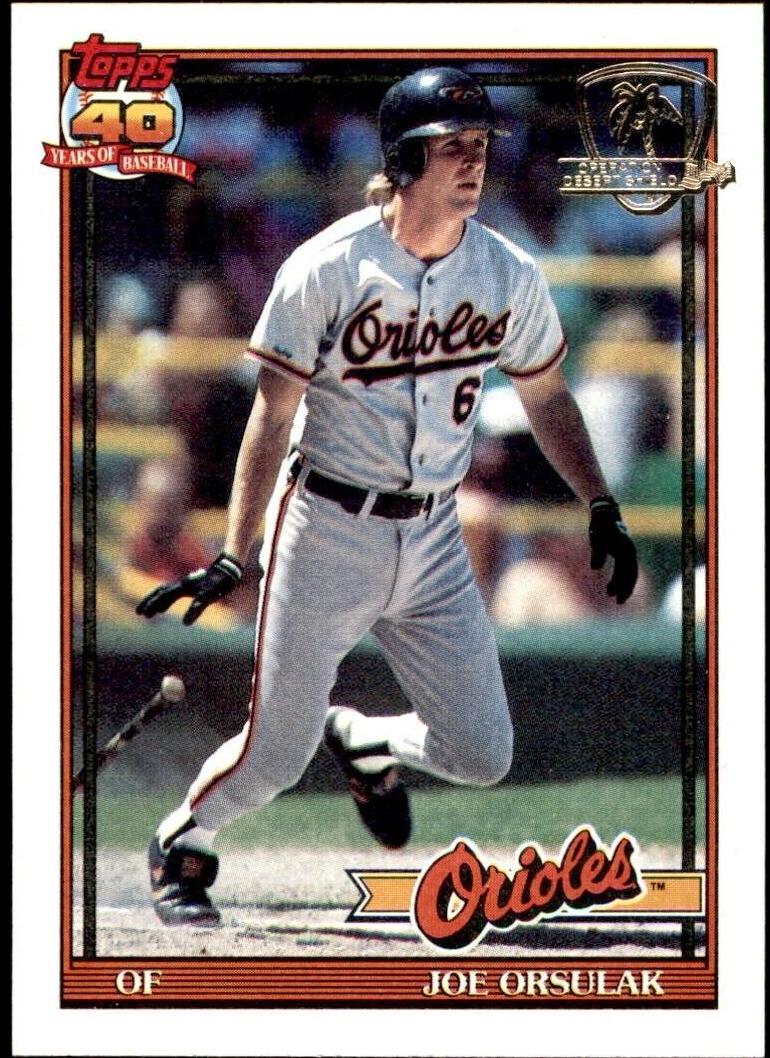 Joe Orsulak 1991 Topps Desert Shield Baseball