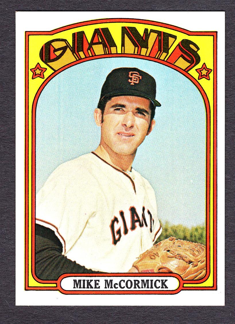 1972 Topps Mike McCormick #682 card