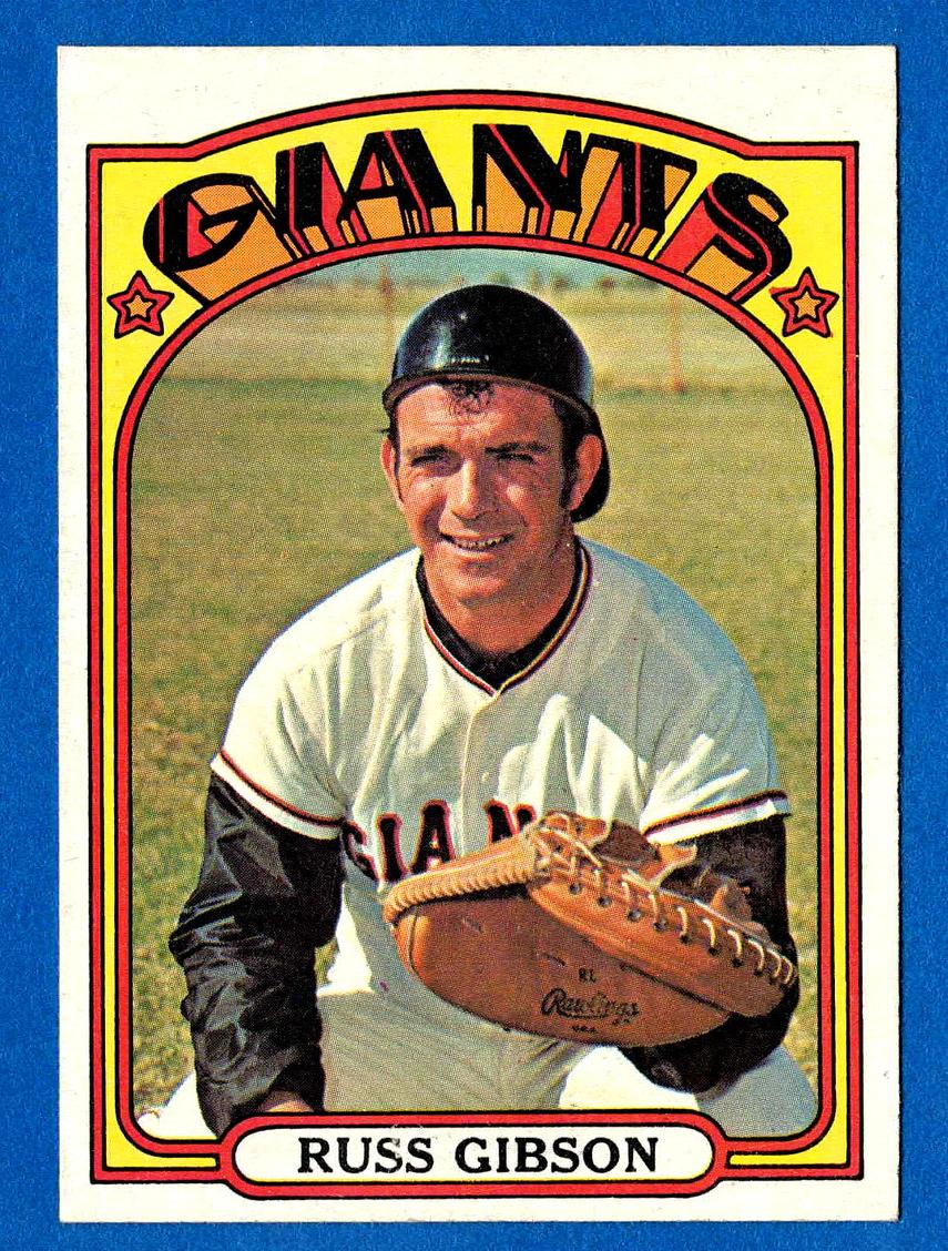 1972 Topps Russ Gibson #643 card