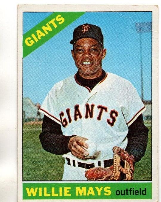 1966 Topps #1 Willie Mays front