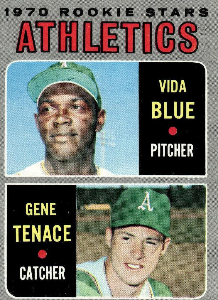 Vida Blue / Gene Tenace 1970 Topps Rookie Stars Baseball