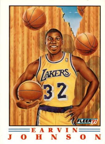 Earvin Johnson 1991 Fleer Pro-Vision Basketball