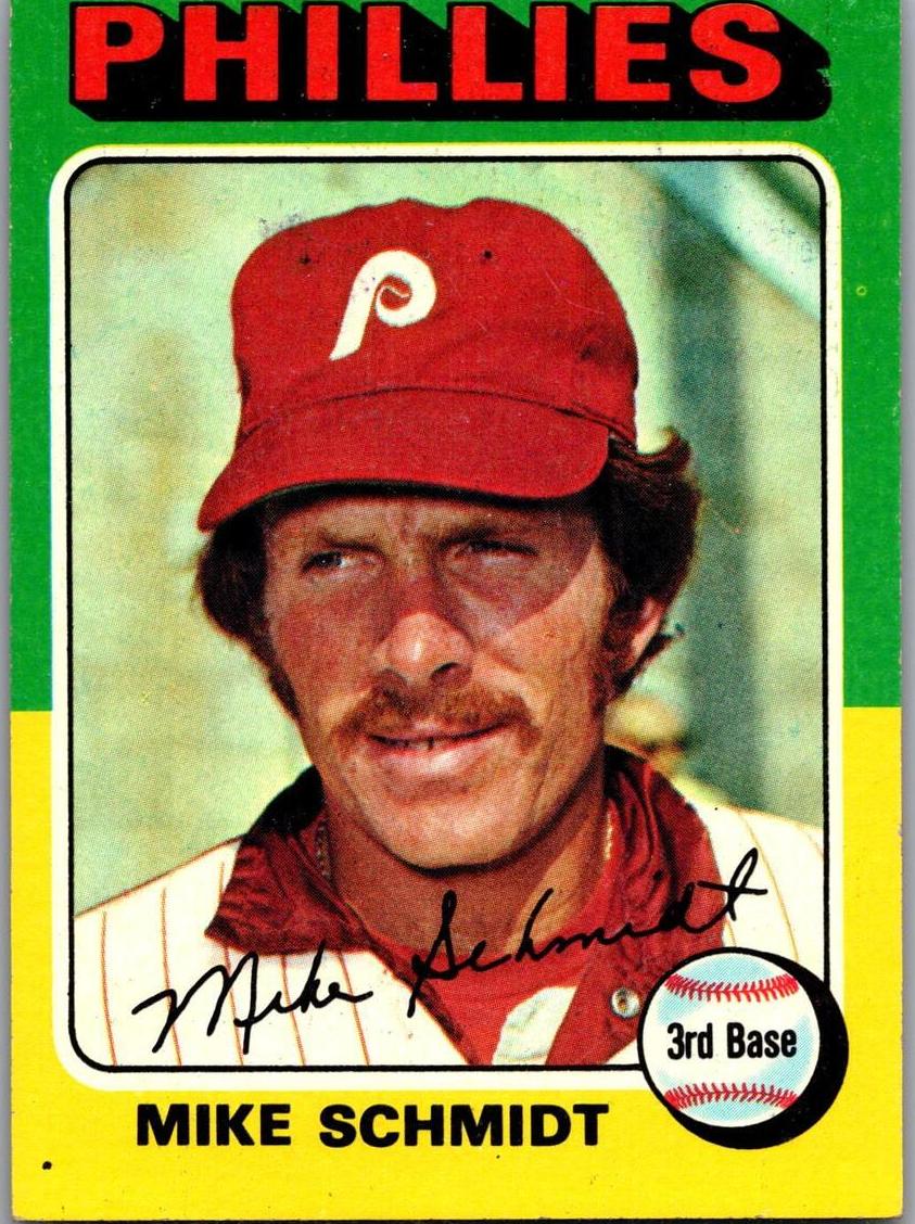 1975 Topps Mini Mike Schmidt #70 card
