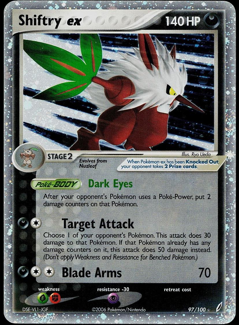 Shiftry EX Holo 2006 Pokemon EX Crystal Guardians