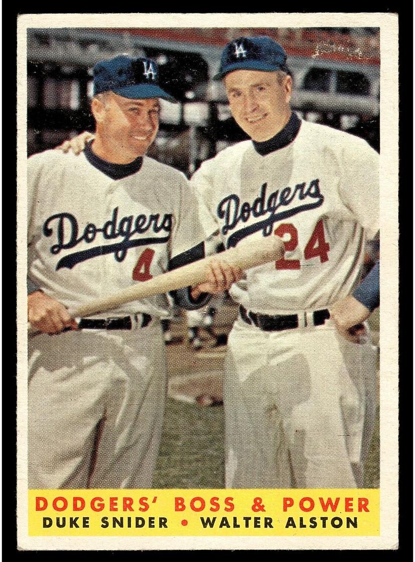 1958 Walt Alston/Duke Snider #314