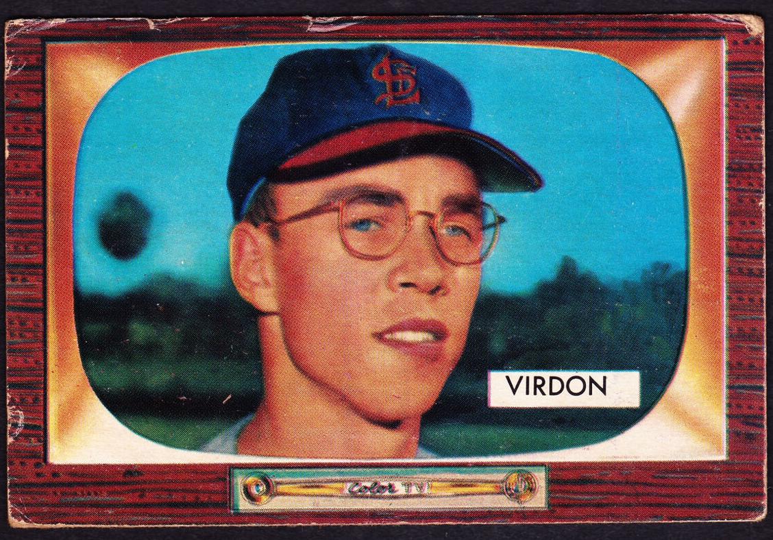 1955 Bowman Bill Virdon #296 card