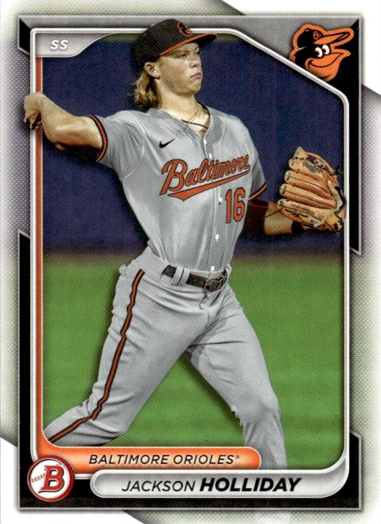 2024 Bowman #BP47 Jackson Holliday front
