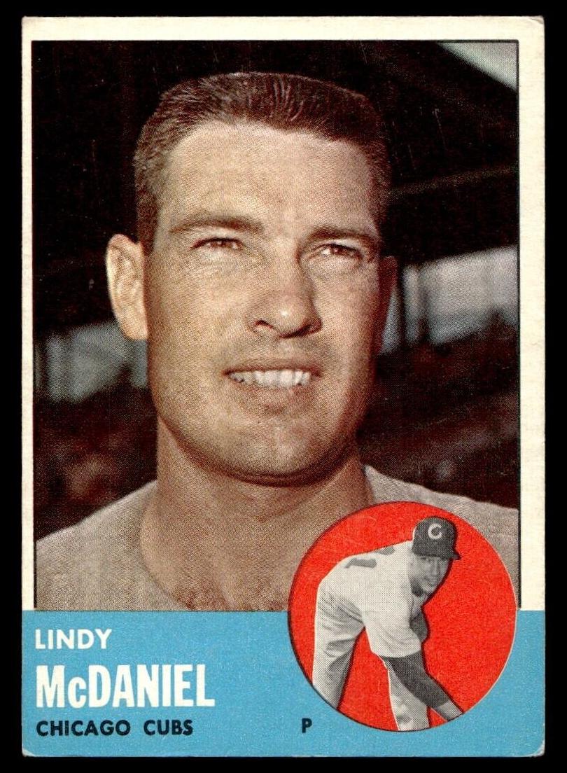 1963 Topps Lindy McDaniel #329 card