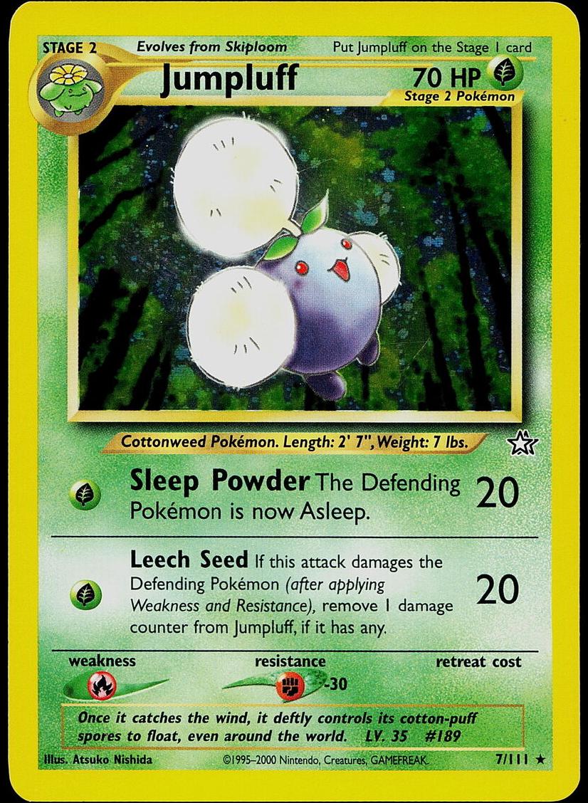 Jumpluff Holo 2000 Pokemon Neo Genesis