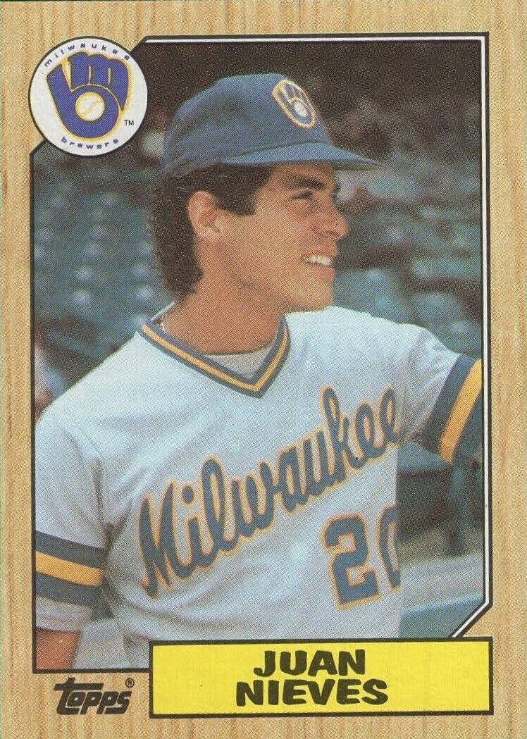 Juan Nieves 1987 Topps Baseball