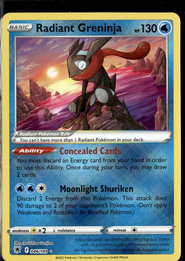 Radiant Greninja 2022 Pokemon Astral Radiance