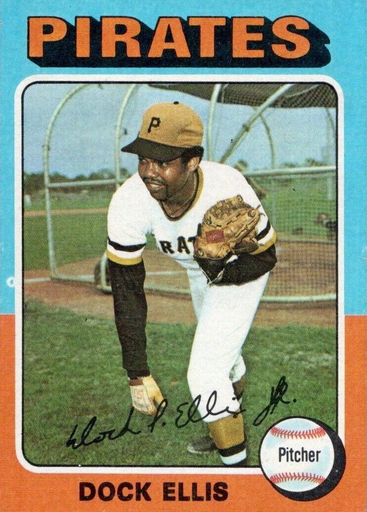 1975 Topps Dock Ellis #385 card