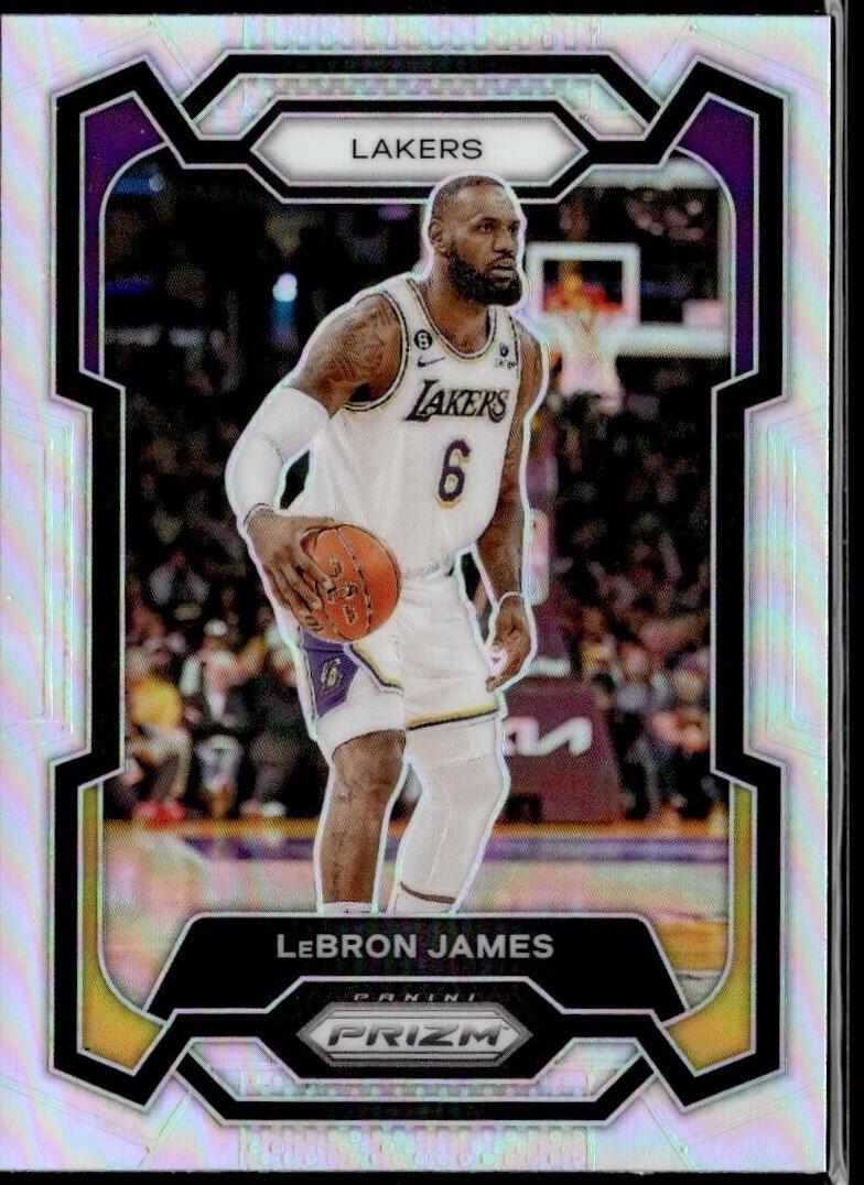 2023 Panini Prizm Prizm #63 Prizm LeBron James Glitter front