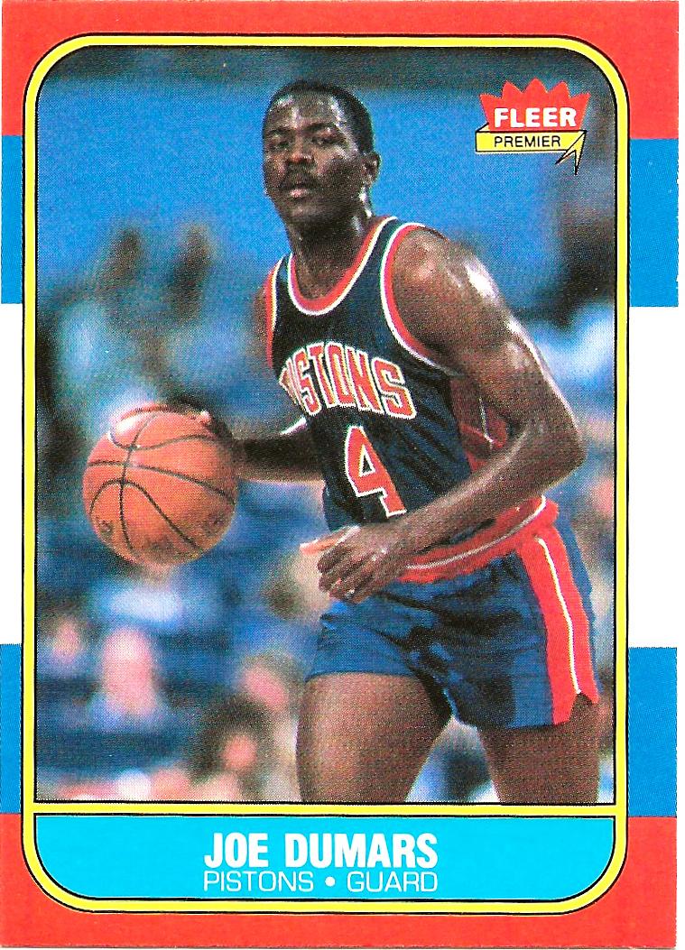 Joe Dumars 1986 Fleer Basketball