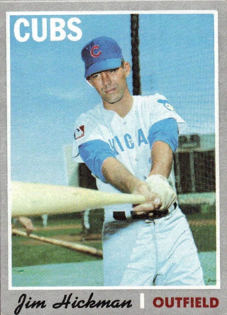 1970 Topps Jim Hickman #612 card
