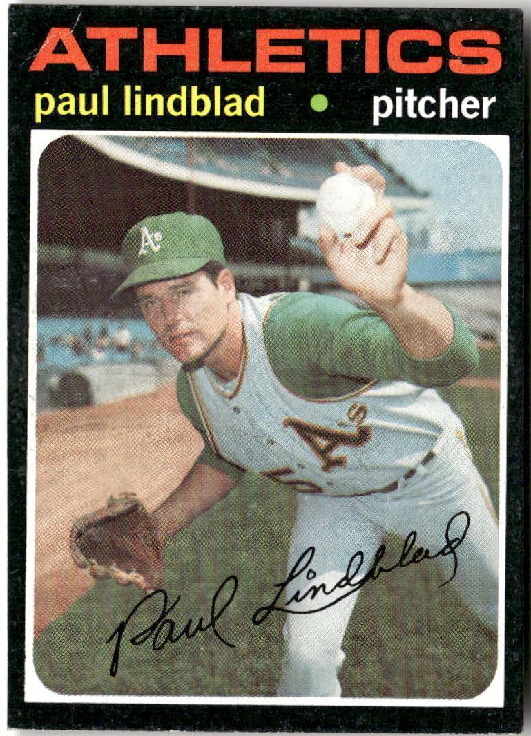 1971 Topps Paul Lindblad #658 card