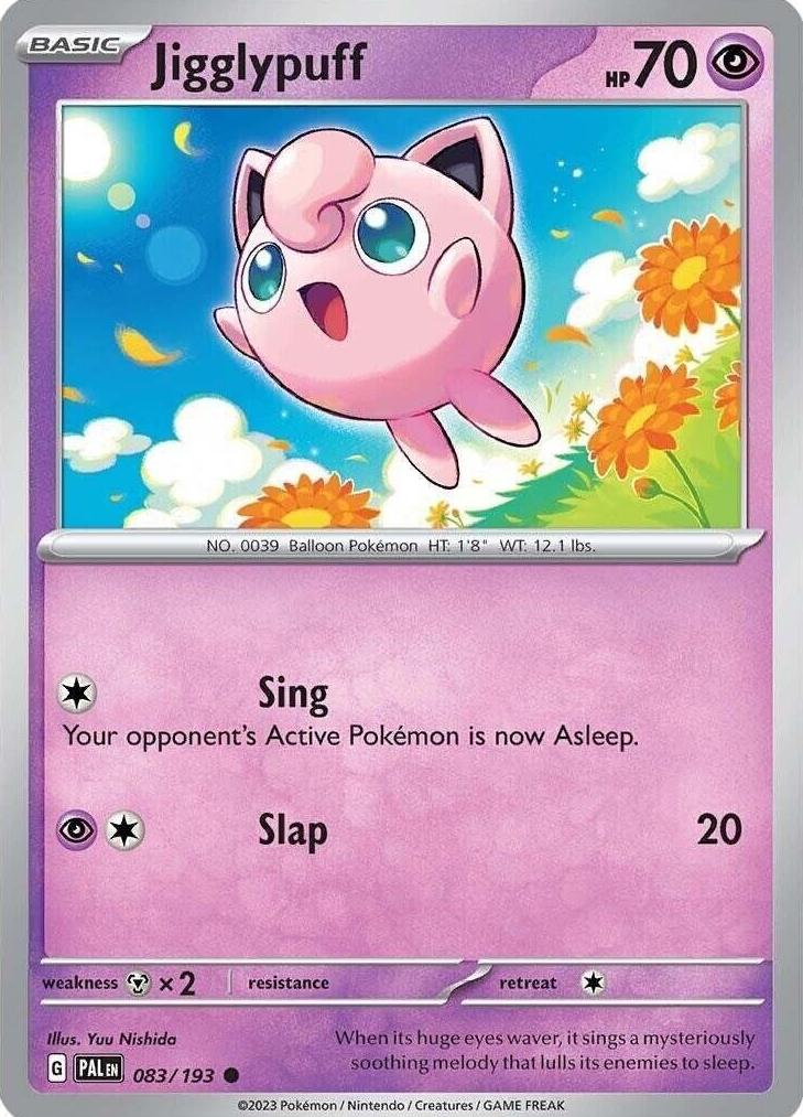 Jigglypuff 2023 Pokemon Scarlet & Violet Paldea Evolved