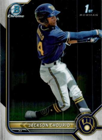 Jackson Chourio 2022 Bowman Chrome Prospects Baseball