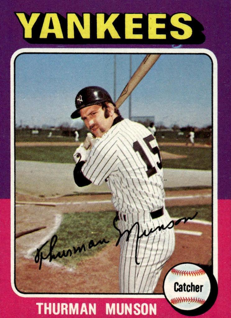 1975 Topps Mini Thurman Munson #20 card