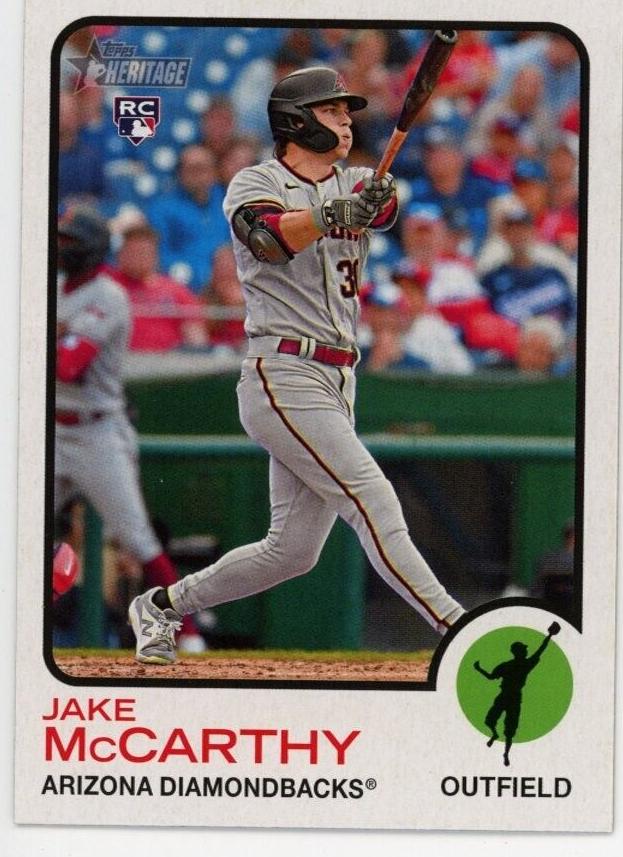 2022 Topps Heritage Jake McCarthy #616 card