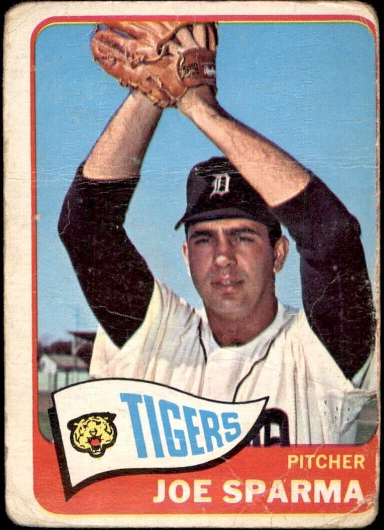 1965 Topps Joe Sparma #587 card