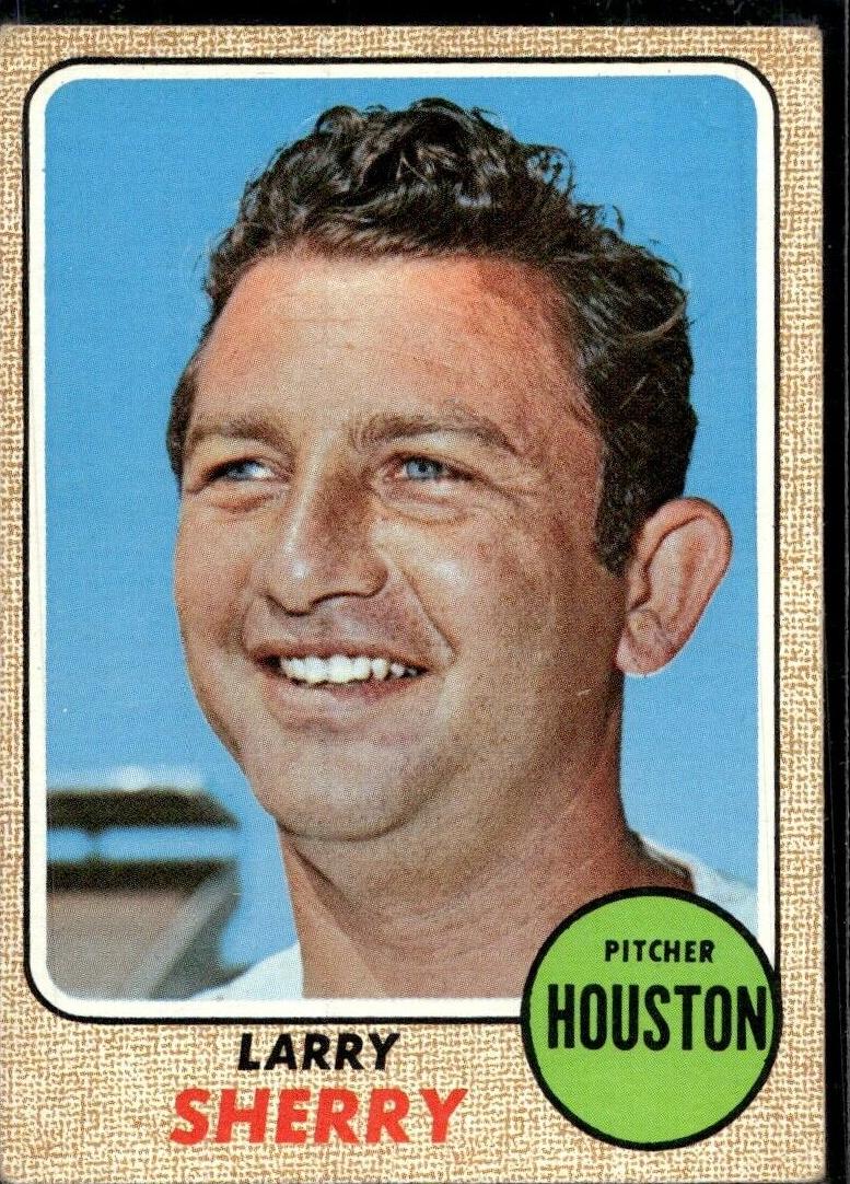 1968 Topps Larry Sherry #468 card