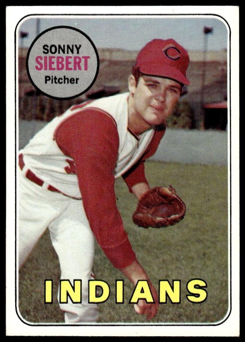 1969 Topps Sonny Siebert #455 card