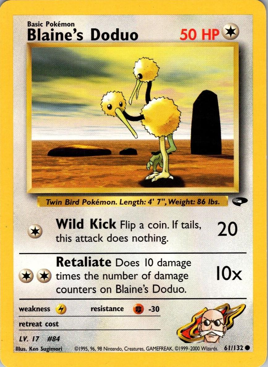 Blaine's Doduo 2000 Pokemon Gym Challenge