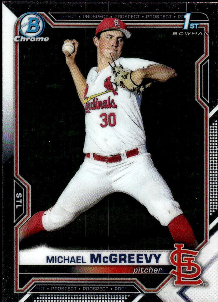 2021 Bowman Draft Chrome Michael McGreevy #BDC-91 card