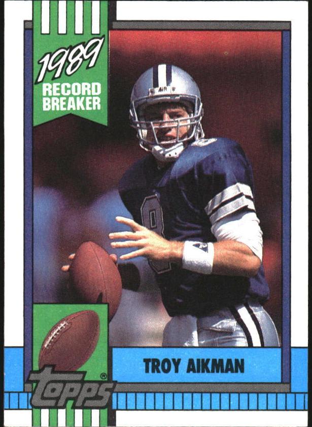 1990 Topps Tiffany Troy Aikman #3 card