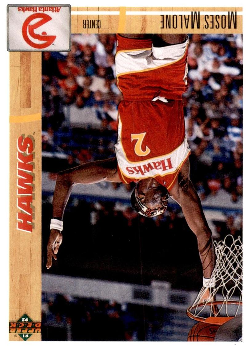 1991 Upper Deck Moses Malone #47 card