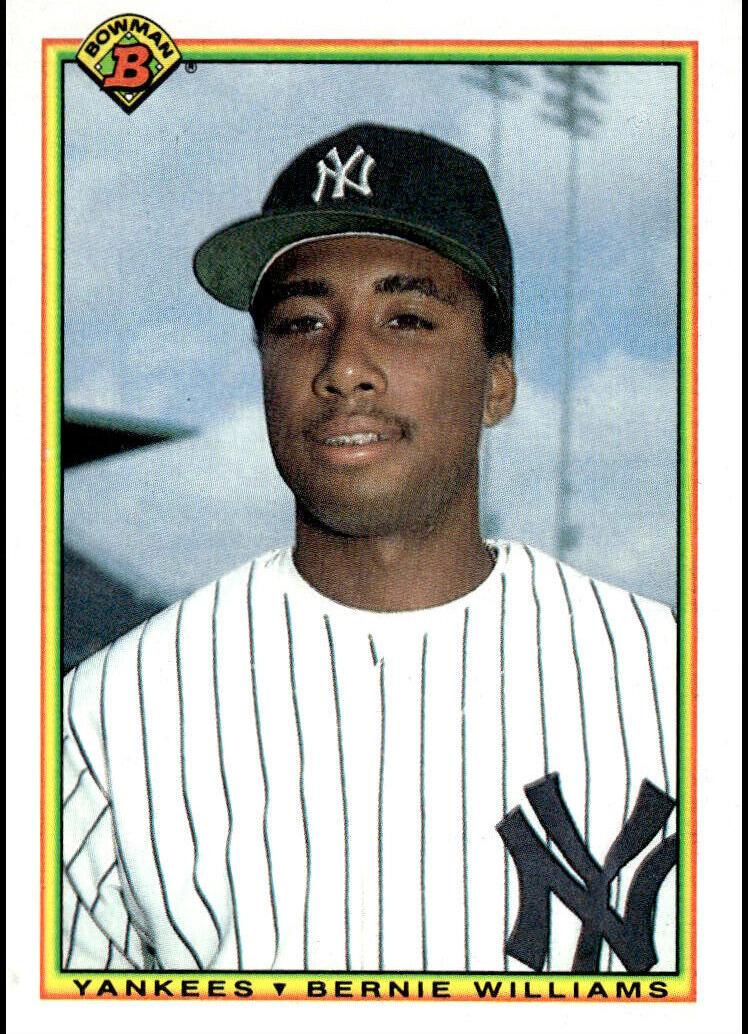1990 Bowman Tiffany Bernie Williams #439 card