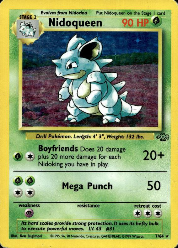Nidoqueen Holo 1999 Pokemon Jungle