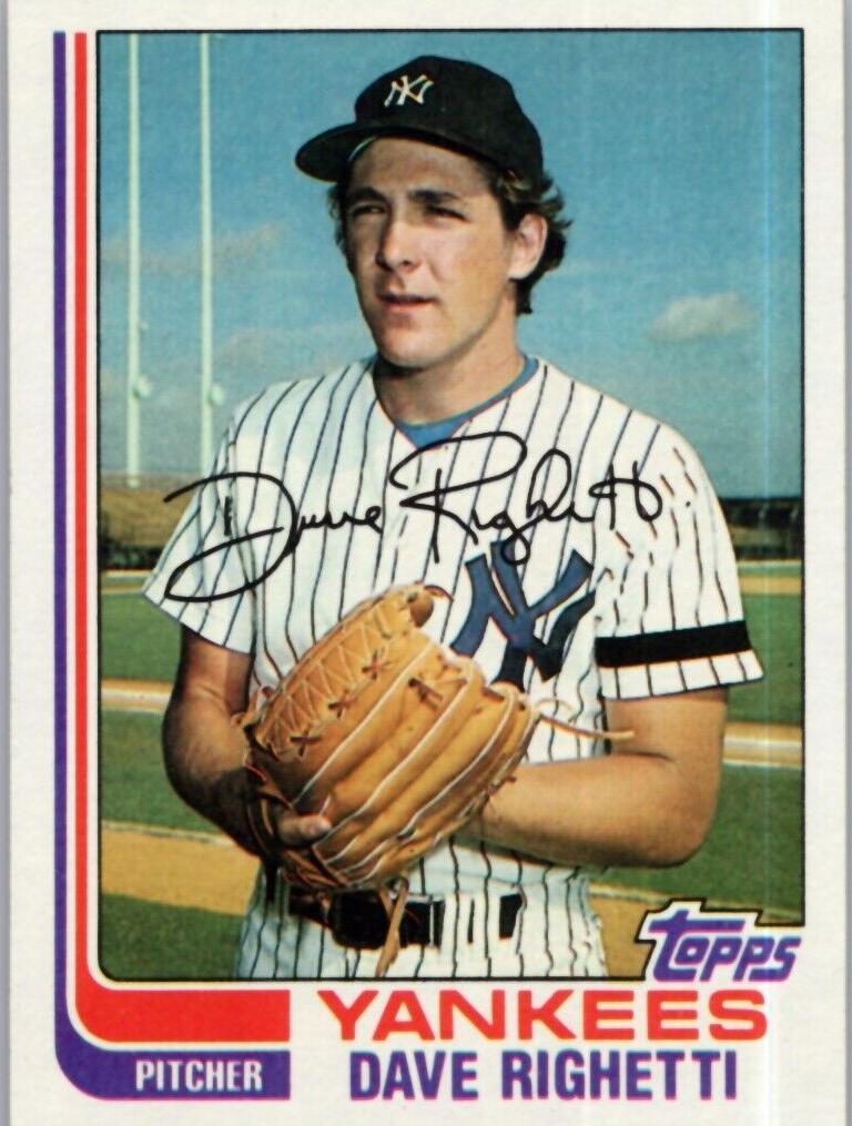 Dave Righetti 1982 Topps Baseball