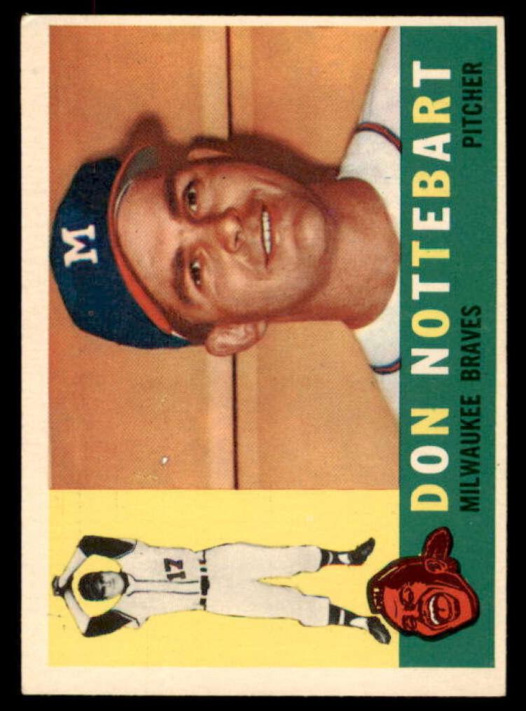 1960 Topps Don Nottebart #351 card